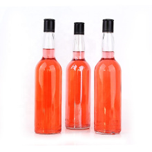 600ml empty clear glass wine bottles for liquor Spirits with screw aluminum cap